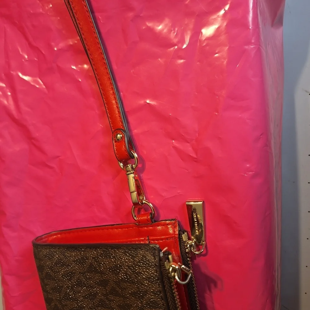 Michael Kors Black and Red Wristlet - Picture 7 of 8